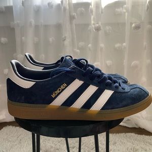 Adidas Munchen Suede Navy Blue